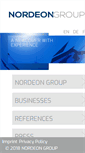 Mobile Screenshot of nordeon-group.com