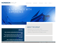 Tablet Screenshot of nordeon-group.com